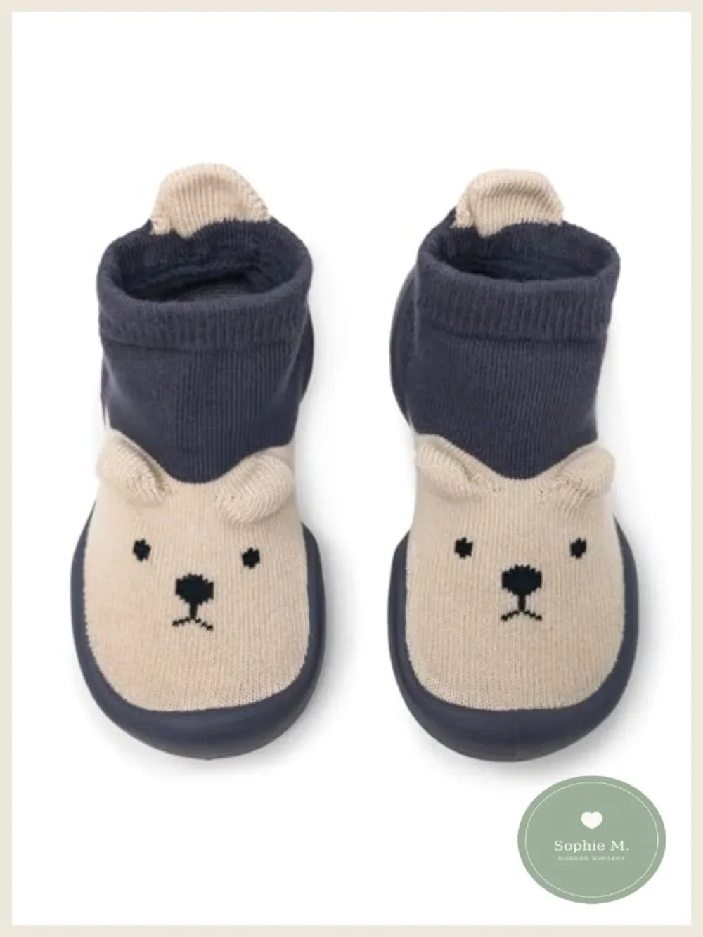 Unisex Toddler Sock Shoes, Non-Slip TPE Rubber Sole, Air Pocket Cushion